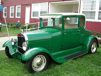 1928 ford coupe green, ford, 1928, green, coupe HD wallpaper