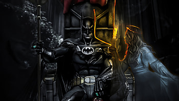 Batman Throne Artwork , batman, superheroes, artwork, artstation HD wallpaper