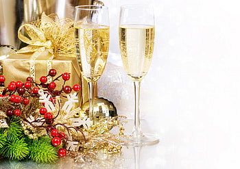 Happy New Year, holidays, champagne, merry christmas, balls, xmas, christmas, magic christmas, new year, christmas balls HD wallpaper