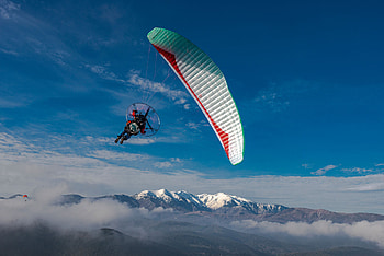 Paramotoring sport, Vantage 3 wing, Intermediate level, DGAC approved HD wallpaper