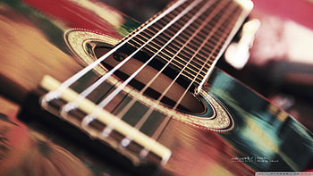Guitar Full with High Resolution Drum HD wallpaper