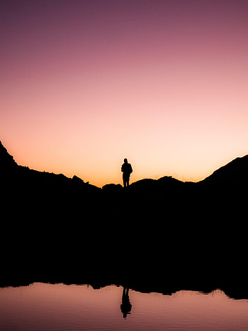 Twilight, Dark, Silhouette, Dusk, Loneliness HD phone wallpaper