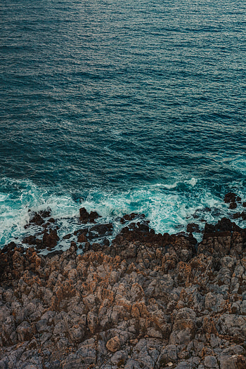 Nature, Waves, Rocks, Coast, Tide, High Tide HD phone wallpaper