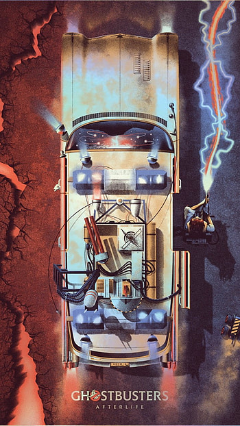 Ghostbusters Afterlife, Pheobe Spengler, Ecto-1 HD phone wallpaper