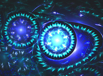 ornament, galaxies, abstract, fantasy, fractales HD wallpaper