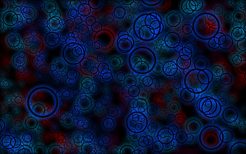 Abstract, Circles, Shine, Light, Form, Neon, Dimensions (Edit), Dimension HD wallpaper