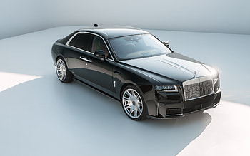 2021, Rolls-Royce Ghost, Spofec, , front view, exterior, new black Ghost, black luxury sedan, British cars, Rolls-Royce HD wallpaper