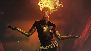 The Dark Phoenix , x-men-dark-phoenix, dark-phoenix, sophie-turner, artist, artwork, digital-art, artstation HD wallpaper