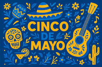 Cinco de Mayo Celebration Ultra – Vibrant Festive Design, Cinco de Mayo, Mexican, celebration, guitar, Sombrero HD wallpaper