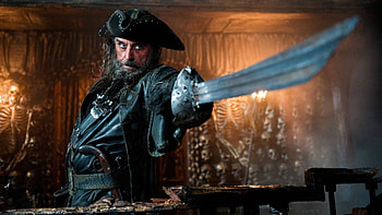 Ian McShane, Pirates of the Caribbean, Blackbeard, Adventure film HD wallpaper