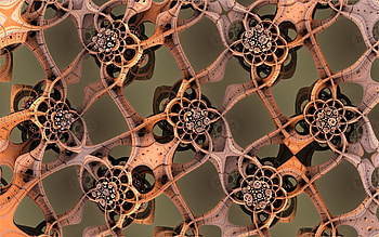 Flowers, Patterns, 3D, Grid, Form HD wallpaper