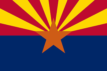 Arizona State Flag, electric blue, symbol HD wallpaper