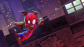 Spider Ham Illustration , marvel-contest-of-champions, games, marvel, spider-ham, spiderman, artist, artwork, digital-art HD wallpaper