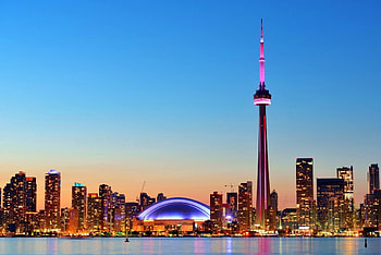 CN Tower, Gulf view, Skyscrapers, Full HD wallpaper