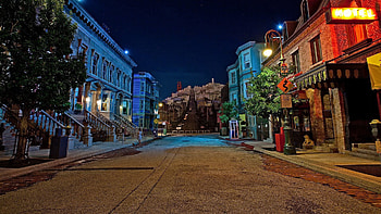 Cities, Night, City, Building, Shine, Light, Street HD wallpaper