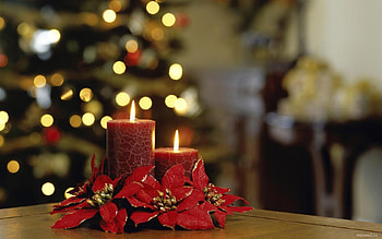 Holidays, New Year, Christmas, Xmas, Candles HD wallpaper