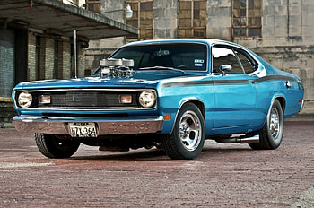 1971-Plymouth-Duster-Street-Machine, Mopar, Pro Street, Classic, Blue HD wallpaper