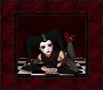 Harlequin, abstract, fantasy HD wallpaper