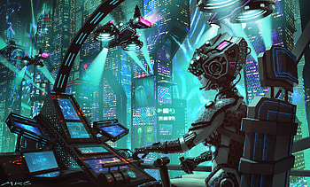 Art, Robot, Cyborg, Future HD wallpaper
