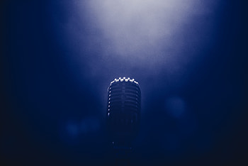 Music, Smoke, Micro, Darkened HD wallpaper