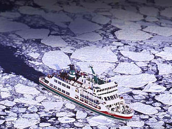 Ship in Ice, cool HD wallpaper