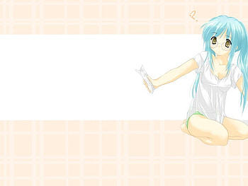Blue and Tan Wonders, blue, anime, tan, kid, girl, long hair, small, anime child HD wallpaper