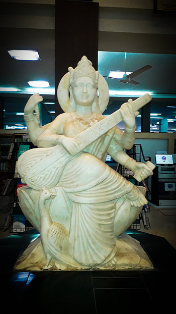 Goddess Saraswati HD phone wallpaper