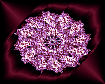 flower star, star, 3d, violet, flower HD wallpaper