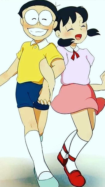 Nobita Doraemon, Love, Shizuka HD phone wallpaper