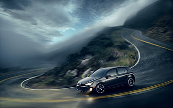 Volkswagen GTI Black, gti, volkswagen, golf HD wallpaper