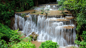 Thailand Waterfall, thailand, waterfall, nature, forest HD wallpaper