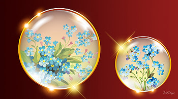 Bright Blue Floral Orb, egg, ring, glow, spheroid, stars, loop, wad, spring, rondure, oval, round, circle, bright, bead, chunk, lump, gob, ellipse, nugget, summer, clump, nature, hunk, flowers, globule, blooms, blue blossoms HD wallpaper