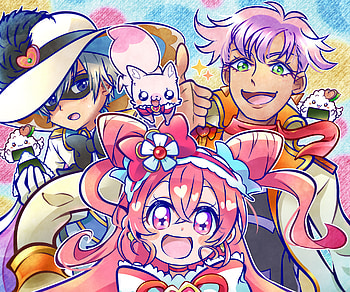 Shinada Takumi, Nagomi Yui, Anime, Delicious Party Precure HD wallpaper