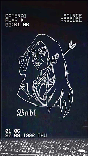 Babi, vhs, art, woman, singer, cool, klk, girl, music, cantante, sad, musica, babiklk HD phone wallpaper