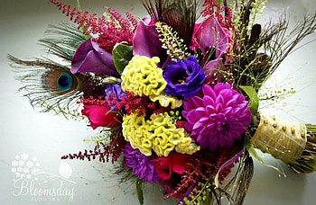 Flowers, Roses, Registration, Typography, Bouquet, Calla, Composition, Callas, Dahlia, Peacock Feathers HD wallpaper