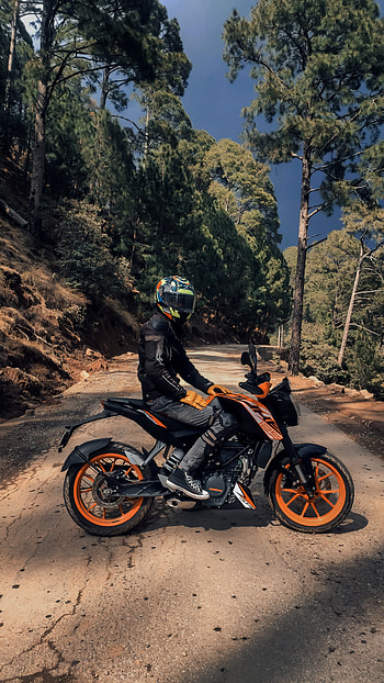 KTM Duke, jk, bs4, nature, readytorace, strayonroad, traveller, greenary HD phone wallpaper