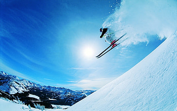 Ski style, high definition, sports HD wallpaper