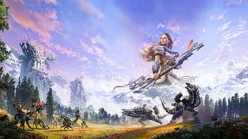 Horizon Zero Dawn, PlayStation universe, , Futuristic landscapes HD wallpaper