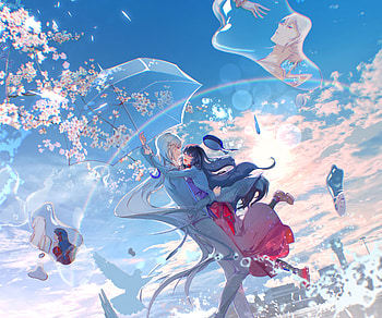 Anime Romance in Bloom: Couple, Anime, couple, anime couple HD wallpaper
