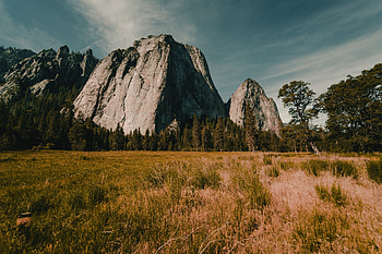 Nature, Grass, Mountain, Field, Valley HD wallpaper