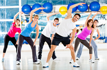 Aerobics , Dynamic movements, Fitness inspiration, Active lifestyle HD wallpaper