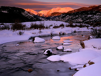 Landscape, Winter, Rivers, Mountains HD wallpaper
