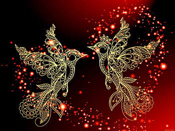 Birds, Art HD wallpaper