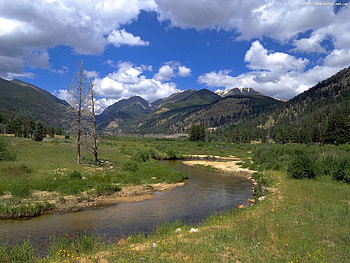 Landscape, Rivers, Mountains HD wallpaper