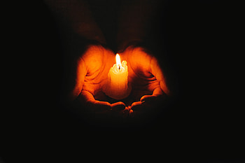 Fire, Dark, Flame, Hands, Candle HD wallpaper