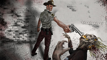 The Walking Dead 10k Artwork, the-walking-dead, tv-shows, artwork HD wallpaper