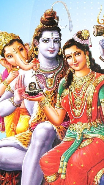 Sivan Parvathi, Lord Ganesha HD phone wallpaper