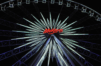 Words, Backlight, Illumination, Inscription, Ferris Wheel HD wallpaper