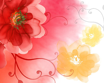 artistic flower pattern and painting, painting, artistic, pattern, flower HD wallpaper