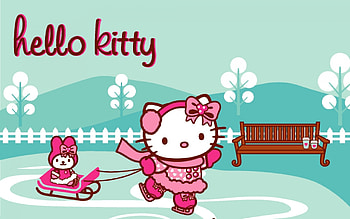 Ice Skating, Hello Kitty HD wallpaper